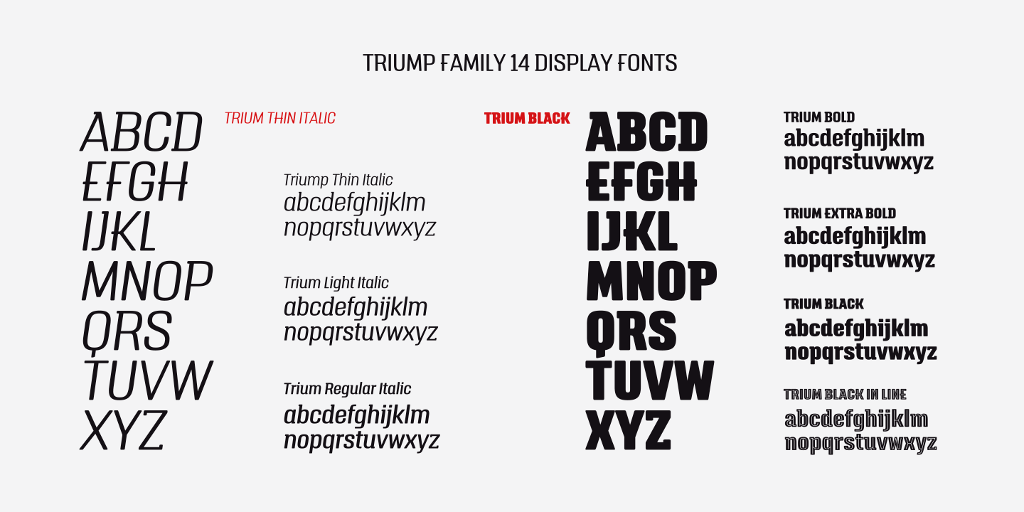 Example font Triump #15